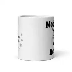 Mug Mode Noël Activé | Renne Design Noir et Blanc | E-kado