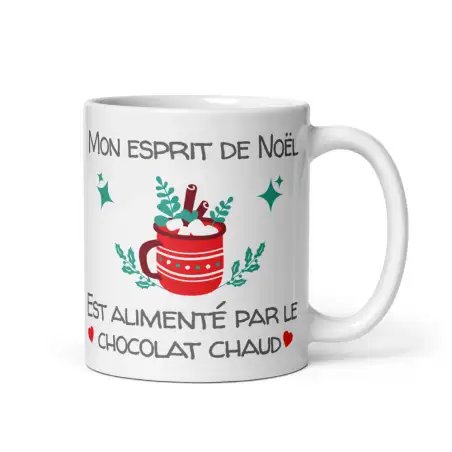 Mug Esprit de Noël | Alimenté par le Chocolat Chaud | E-kado