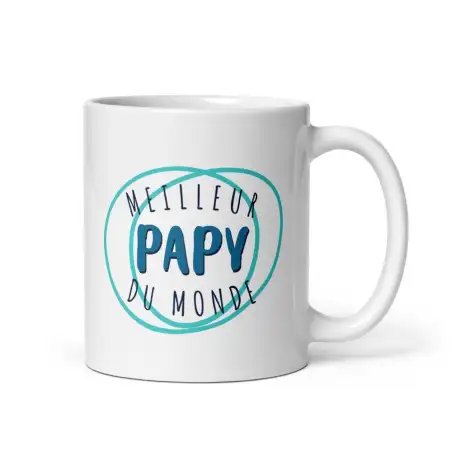 Mug "Meilleur Papy du Monde" | Design Cercles Chic