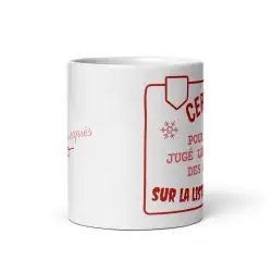 Mug Humour Noël | Vilain Juge les Cadeaux | E-kado
