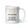 Mug Humour Noël | Survécu aux Photos de Vacances | E-kado
