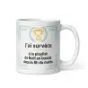 Mug Humour Noël | Survécu à la Playlist en Boucle | E-kado