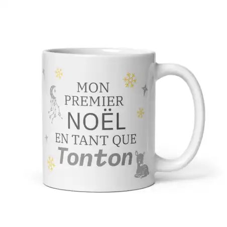 Mug Mon Premier Noël en tant que Tonton | Cadeau Nouvel Oncle | E-kado
