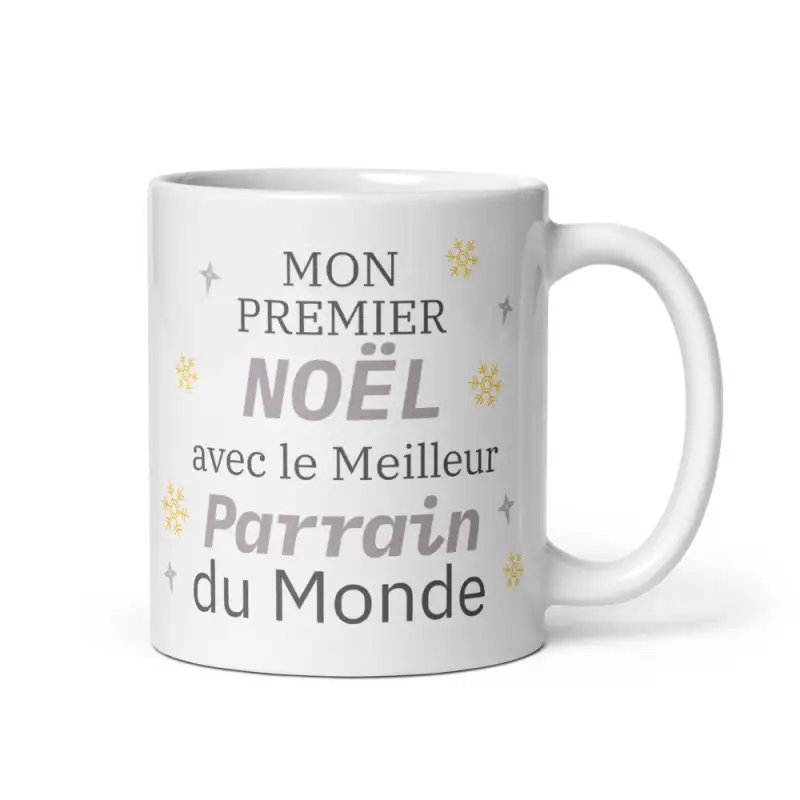 Mug Premier Noël avec le Meilleur Parrain | Cadeau Parrain | E-kado