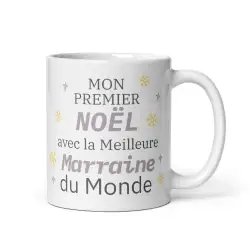 Mug Premier Noël avec la Meilleure Marraine | Cadeau Marraine | E-kado