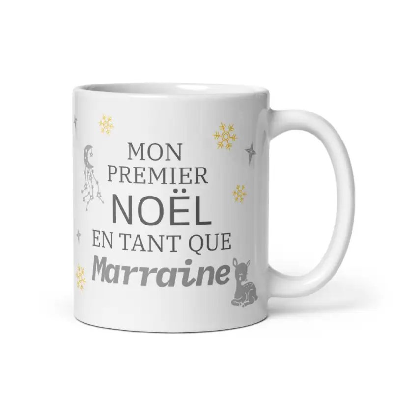 Mug Mon Premier Noël en tant que Marraine | Cadeau Nouvelle Marraine |