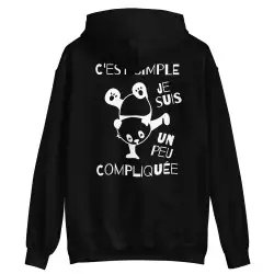 Sweat à capuche Femme "c'est simple"