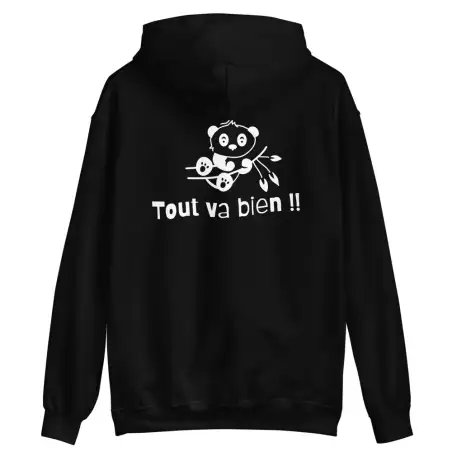 Sweat à capuche "tout va bien"