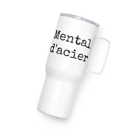 Mug avec anse "mental d'acier"