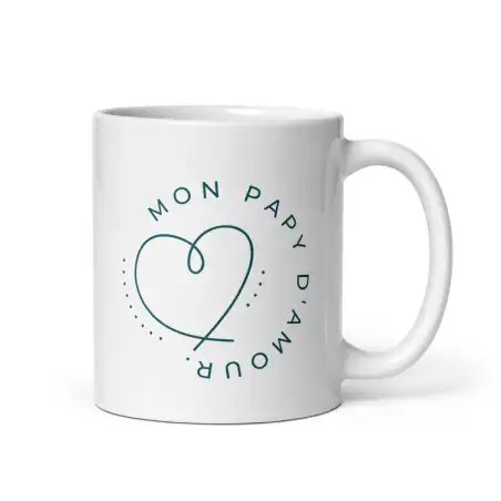 Mug "Papy d'amour" | Cadeau Tendre & Affectueux pour Papy