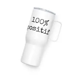 Mug avec anse "100% positif"