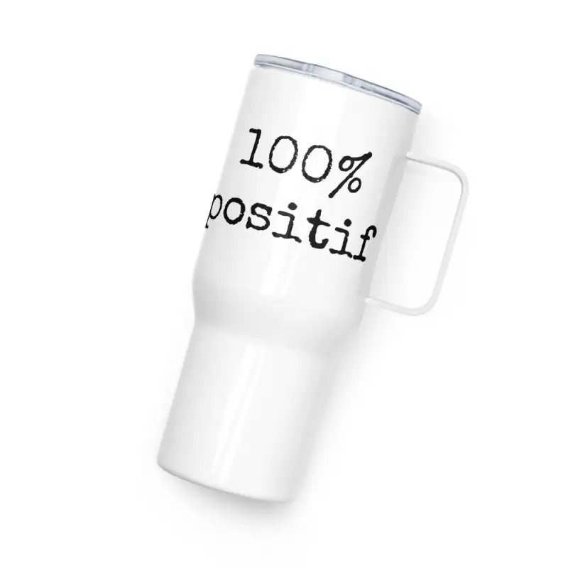 Mug avec anse "100% positif"