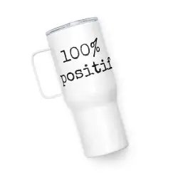 Mug avec anse "100% positif"