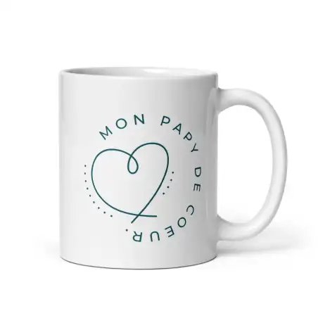 Mug "Papy de cœur" | Cadeau Beau-père & Grand-Père de Cœur