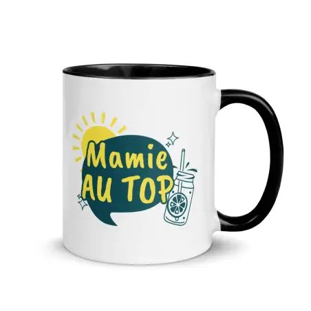 Mug "Mamie au Top" | Cadeau Grand-Mère Cool & Moderne