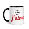 Mug "Mon Frère que j'aime" | Cadeau Frère Design Noir