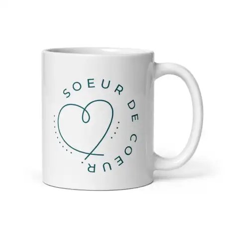 Mug "Sœur de cœur" | Cadeau Meilleure Amie Femme