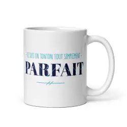 Mug "Tonton Parfait" | Cadeau Oncle Bleu Douceur