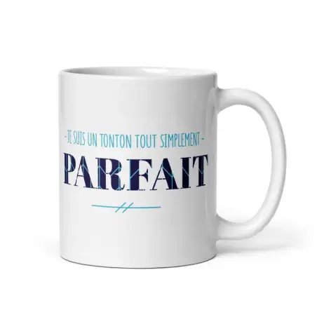 Mug "Tonton Parfait" | Cadeau Oncle Bleu Douceur