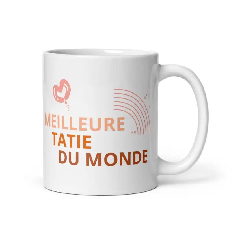 Mug "Meilleure Tatie du Monde" | Cadeau Tatie Fun