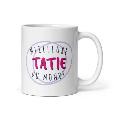 Mug "Meilleure Tatie du Monde" | Cadeau Trophée Tatie