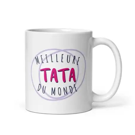 Mug "Meilleure Tata du Monde" | Cadeau Trophée Tante