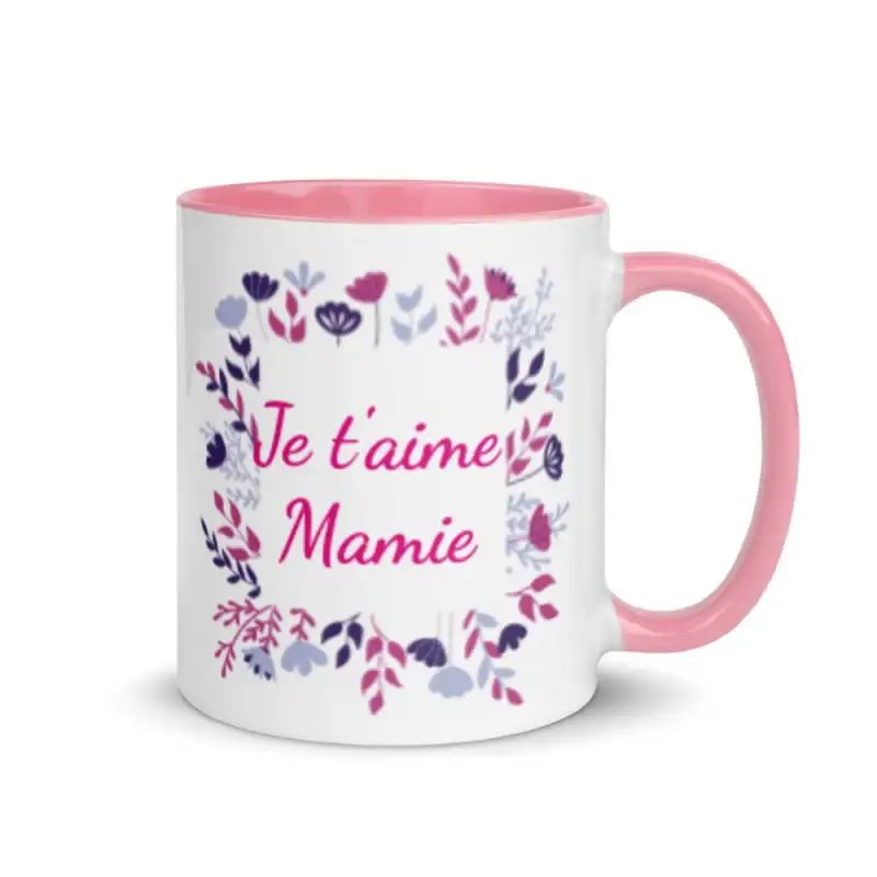 Mug "Je t'aime Mamie" | Cadeau Tendre & Rose