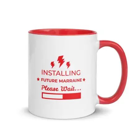 Mug "Future Marraine" | Annonce Grossesse Rouge Passion