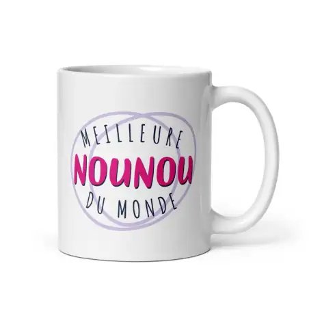 Mug "Meilleure Nounou du Monde" | Cadeau Trophée Nounou