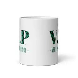 Mug "VIP Very Important Prof" | Cadeau Prof Vert Énergie