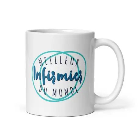 Mug "Meilleur Infirmier du Monde" | Cadeau Trophée Infirmier
