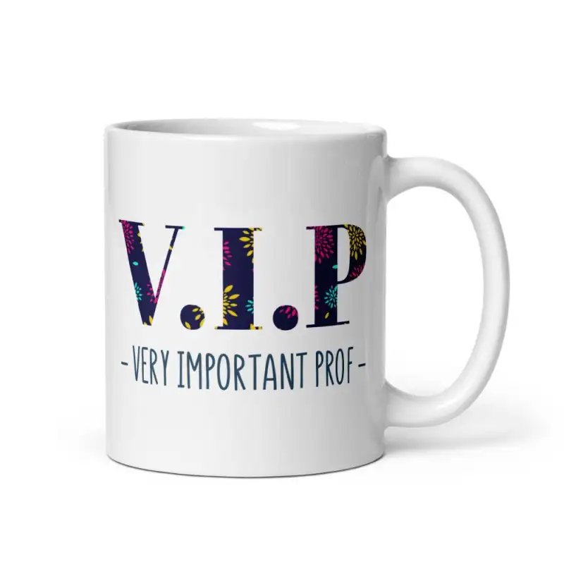 Mug "VIP Very Important Prof" | Cadeau Prof Mauve Douceur